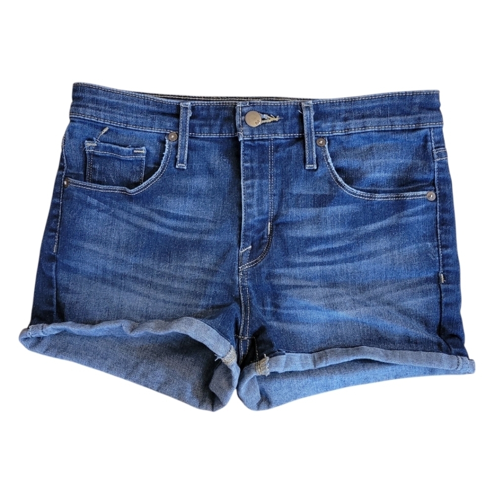 Mossimo Blue Denim High Rise Jean Shorts Size 8